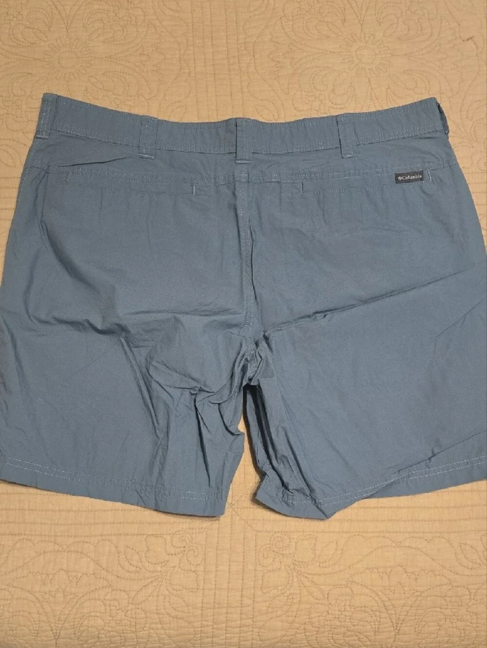Columbia Men's Washed Out Chino Shorts Blue 38W 8L Excellent Condition